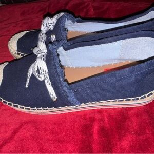 Tommy Hilfiger Dark Blue Espadrilles with White Accents